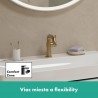 HANSGROHE Tecturis S 110 batéria umývadlová stojanková, CoolStart, EcoSmart+, kartáčovaný bronz 73321140