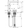 HANSGROHE Tecturis E 150 batéria umývadlová stojanková 2-otvorová s výpusťou chróm 73053000