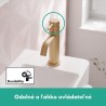 HANSGROHE Tecturis S 80 batéria umývadlová stojanková, CoolStart, EcoSmart+, kartáčovaný bronz 73301140