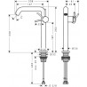 HANSGROHE Tecturis S 240 batéria umývadlová stojanková, CoolStart, EcoSmart+, matná čierna 73372670