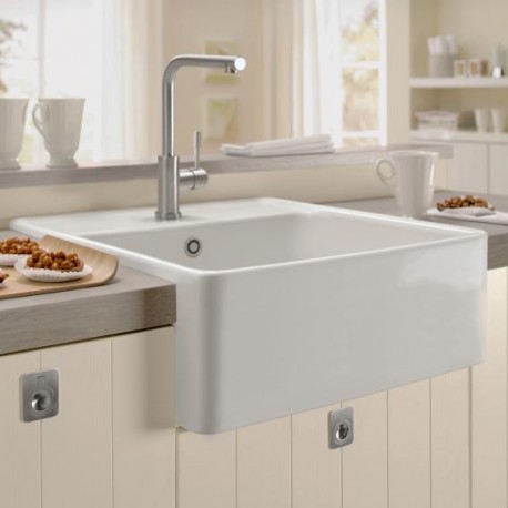 Villeroy & Boch SINGLE BOWL SINK keramický drez 59,5x63 cm biela C+ 632061R1