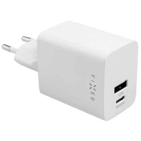 Nabíjačka do siete FIXED Mini, USB-C PD/USB, 45W