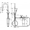 HANSGROHE Aqittura batéria drezová FilterSystem 210 1jet + štartovacia sada vzhľad nerezu 76801800