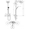 HANSGROHE Pulsify Showerpipe 260 1jet s termostatom ShowerTablet Select 400 matná biela 24220700