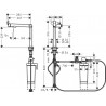 HANSGROHE Aqittura batéria drezová FilterSystem 240 1jet + štartovacia sada matná čierna 76802670