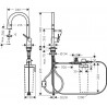 HANSGROHE Aqittura batéria drezová FilterSystem 210 1jet matná čierna 76803670