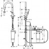 HANSGROHE Aqittura batéria drezová FilterSystem 210 sBox + štartovacia sada vzhľad nerezu 76800800