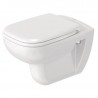 DURAVIT D-Code - Závesné WC, Rimless, s HygieneGlaze, biela 25700920002