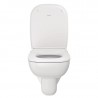 DURAVIT D-Code - Závesné WC, Rimless, s HygieneGlaze, biela 25700920002