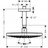 Hansgrohe Raindance Select S hlavová sprcha 240 2jet stropná s vertikálnym ramenom 100 mm chróm 26467000