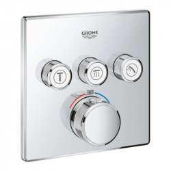 Grohe Grohtherm SmartControl termostatická batéria pod omietku, pre 3 spotrebiče, chróm, 29126000