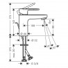 Hansgrohe Vernis Blend páková umývadlová batéria 100 s odtokovou súpravou, CoolStart, EcoSmart, chróm, 71585000