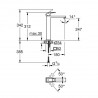 Grohe EUROCUBE umývadlová batéria, chróm 23406000