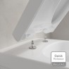 VILLEROY & BOCH Architecturapredstenový set ViConnect, WC misa DirectFlush, sedátko SoftClosing, tlačítko E200 biele 4694HR01SE