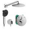 Hansgrohe DuoTurn S sprchový systém s hlavovou a ručnou sprchou PULSIFY 3jet EcoSmart, chróm 442417