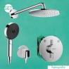 Hansgrohe DuoTurn S sprchový systém s hlavovou a ručnou sprchou PULSIFY 3jet EcoSmart, chróm 442417