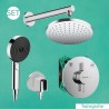 Hansgrohe DuoTurn S sprchový systém s hlavovou a ručnou sprchou PULSIFY 3jet EcoSmart, chróm 442503