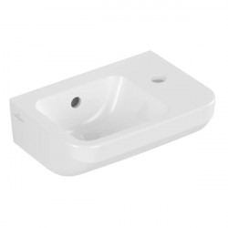 VILLEROY & BOCH Architectura umývadlo 36 x 26 s otvorom na batériu vpravo s prepadom biela s CeramicPlus, 437336R1