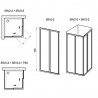 Ravak Supernova sprchové dvere SRV2-80 S, 770-790 mm, Satin/Transparent, 14V40UO2Z1