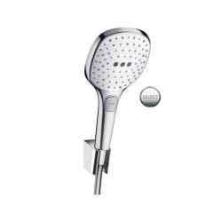 Hansgrohe Raindance Select E vaňový set 120 3-prúdy s hadicou 1,6m, biela/chróm 26720400