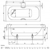 BETTE FORM NEW vaňa 180 x 80 x 42 cm biela 2950-000