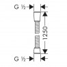 Hansgrohe sprchová kovová hadica SensoFlex 125 cm s klznou koncovkou proti pretočeniu chróm, 28132000