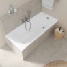 Duravit D-NEO akrylátová vaňa 180 x 80 cm odpad v strede, biela 700476000000000