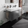 Hansgrohe Xevolos E skrinka pod umývadlo 1180 x 475 mm s 2 zásuvkami, bridlicová matná sivá, 54186770