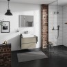 Hansgrohe Xevolos E skrinka pod umývadlo 780 x 550 mm s 2 zásuvkami pre dosku so zápustným umývadlom, bridlicová matná sivá, 54