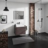 Hansgrohe Xevolos E skrinka pod umývadlo 780 x 550 mm s 2 zásuvkami pre dosku so zápustným umývadlom, bridlicová matná sivá, 54