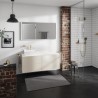 Hansgrohe Xevolos E skrinka pod umývadlo 1370 x 550 mm so 4 zásuvkami pre umývadlá na dosku vľavo, pieskovo béžová matná, 54237