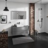 Hansgrohe Xevolos E skrinka pod umývadlo 1180 x 550 mm s 2 zásuvkami pre dosku so zápustným umývadlom, bridlicová matná sivá, 5