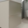 Hansgrohe Xevolos E skrinka pod umývadielko 480 x 475 mm s 2 zásuvkami, pieskovo béžová matná, 54173790