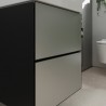 Hansgrohe Xevolos E skrinka pod umývadielko 480 x 475 mm s 2 zásuvkami, bridlicová matná sivá, 54174770