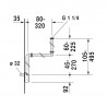 DURAVIT umývadlový priestorovo úsporný siifón 5/4"biely, 0050760000