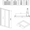 RAVAK Blix sprchové dvere zalamovacie BLDZ2-90, 87-91x190 cm, lesklý hliník, sklo Transparent, X01H70C00Z1