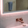 Hansgrohe Xarita E zrkadlo s LED osvetlením 1600 x 50 mm s dotykovým čidlom, matná biela, 54983700