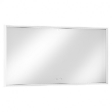 Hansgrohe Xarita E zrkadlo s LED osvetlením 1400 x 50 mm s dotykovým čidlom, matná biela, 54984700