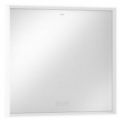 Hansgrohe Xarita E zrkadlo s LED osvetlením 800 x 50 mm s dotykovým čidlom, matná biela, 54987700