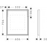 Hansgrohe Xarita E zrkadlo s LED osvetlením 600 x 50 mm s infračerveným čidlom, matná biela, 54997700