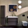 Hansgrohe Xarita E zrkadlo s LED osvetlením 800 x 50 mm s infračerveným čidlom, matná biela, 54996700