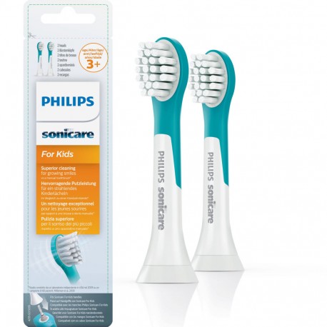 Philips Sonicare for Kids HX6032/33 Štandardná veľkosť hlavice sonickej kefky pre deti od 3 rokov, 2 ks