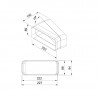 FABER NABER 112.0711.908 HORIZONTAL 15° BEND PIPE odvod pár