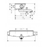 Hansgrohe Ecostat Select termostatická vaňová batéria chróm, 13141000