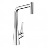 Hansgrohe Metris M71 drezová batéria 320 s vyťahovacou sprškou 2jet chróm 14820000