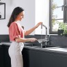 Hansgrohe Metris M71 drezová batéria 320 s vyťahovacou sprškou 2jet chróm 14820000