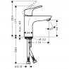 Hansgrohe Focus páková umývadlová batéria 100 LowFlow, EcoSmart, chróm 31513000