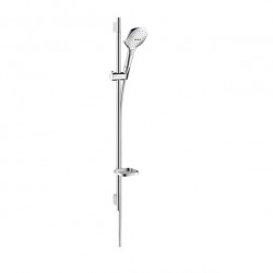 Hansgrohe Raindance Select E sprchový set 120 3jet EcoSmart 9 l/min tyč 90cm úsporná verzia biela/chróm 26623400