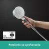 Hansgrohe Croma Select E ručná sprcha Vario 3jet EcoSmart 9 l/min. biela/chróm 26813400