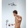 Hansgrohe Raindance Select S hlavová sprcha 240 2jet so sprchovým ramenom 390 mm biela/chróm 26466400